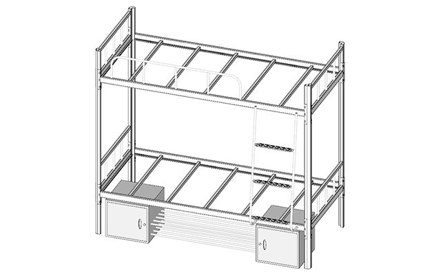 上下鋪鐵床