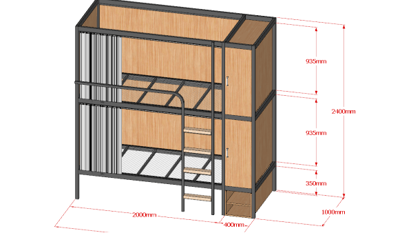 雙層學(xué)生公寓床的那些構(gòu)造