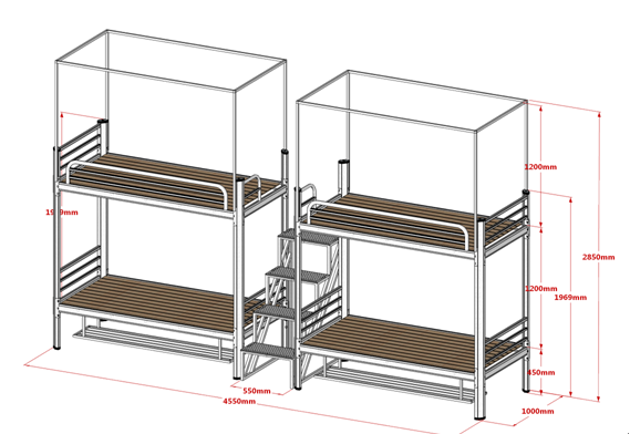 上下鋪鐵床