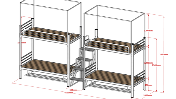 上下鋪鐵床公寓床要挑選省心的廠家